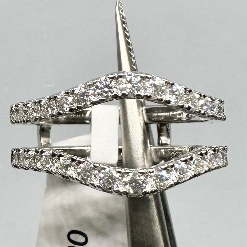Moissanite Diamond Enhancer Ring Guard Wedding Band Anniversary 925 18k - Picture 7 of 11